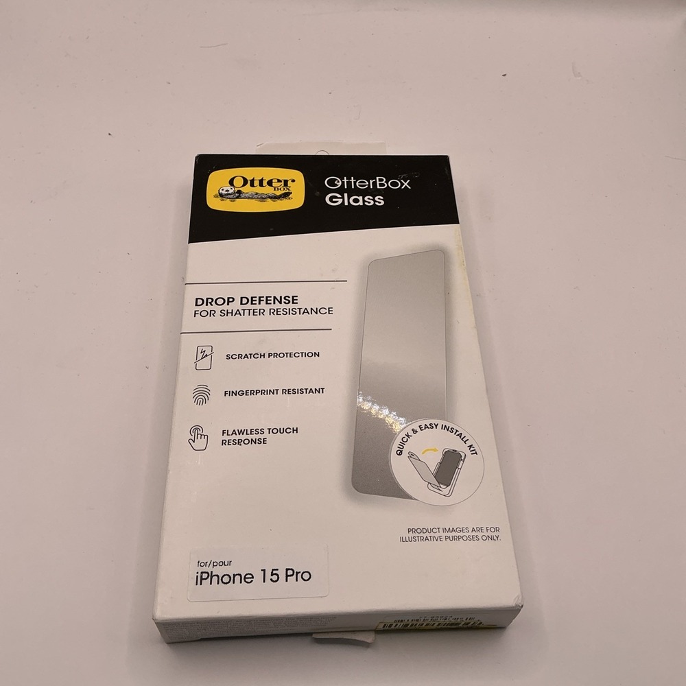 OtterBox Glass Drop Defense Screen Protector for iPhone 15 Pro